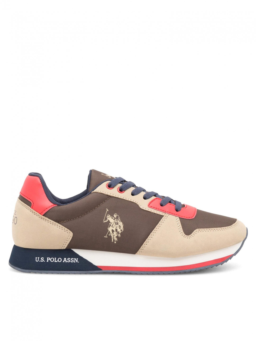U S Polo Assn Sneakersy NOBIL011M CNH1 Khaki